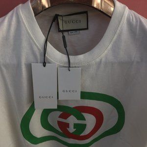 Gucci Shirts - Gucci Men Chest Printed Logo Off White T-Shirt XXL Gucci Shirts - Gucci Men Chest Printed Logo Off White T-Shirt XXL